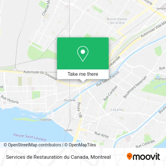 Services de Restauration du Canada map