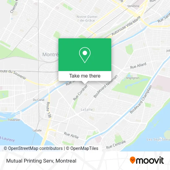 Mutual Printing Serv map