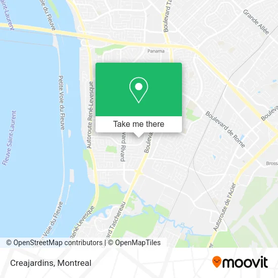 Creajardins map
