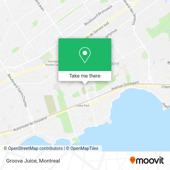 Groova Juice map