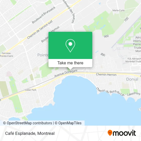 Café Esplanade map