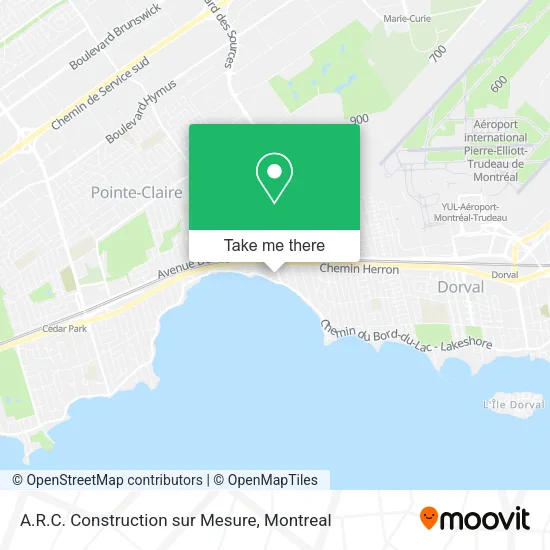 A.R.C. Construction sur Mesure map
