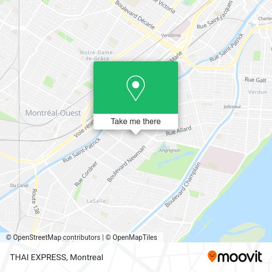 THAI EXPRESS map