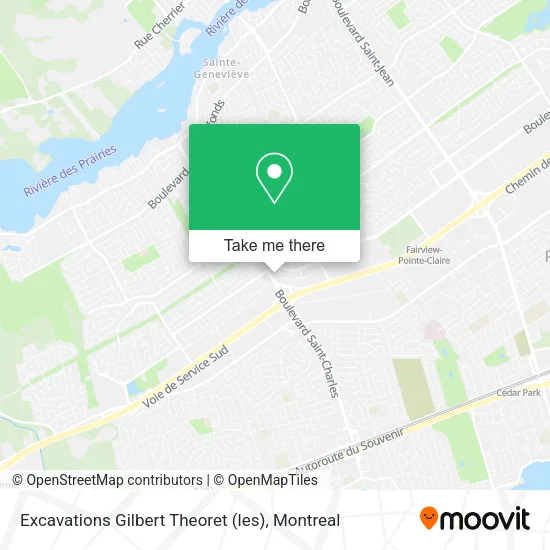 Excavations Gilbert Theoret (les) map