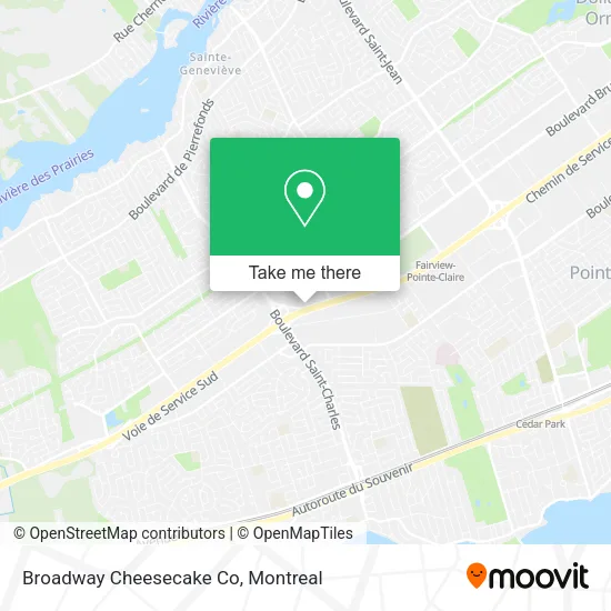 Broadway Cheesecake Co map