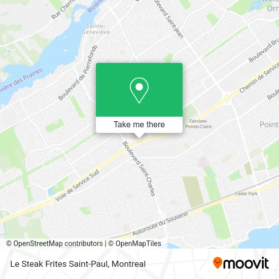 Le Steak Frites Saint-Paul map