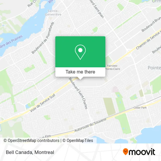 Bell Canada map