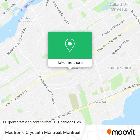 Medtronic Cryocath Montreal map