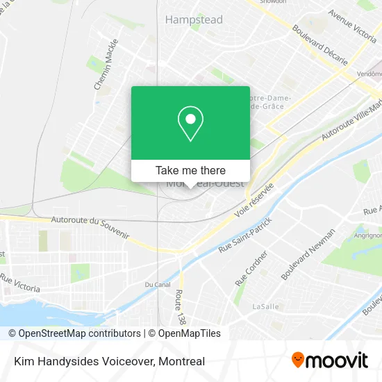 Kim Handysides Voiceover map