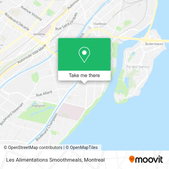Les Alimentations Smoothmeals map