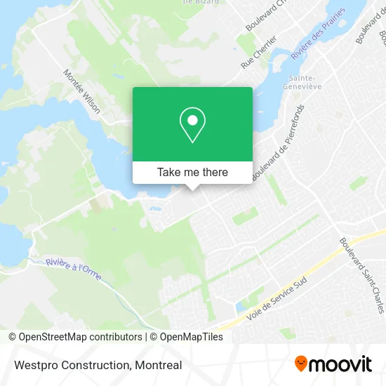 Westpro Construction map