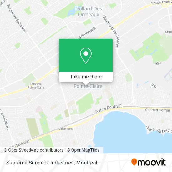 Supreme Sundeck Industries map