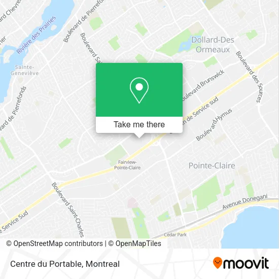 Centre du Portable map