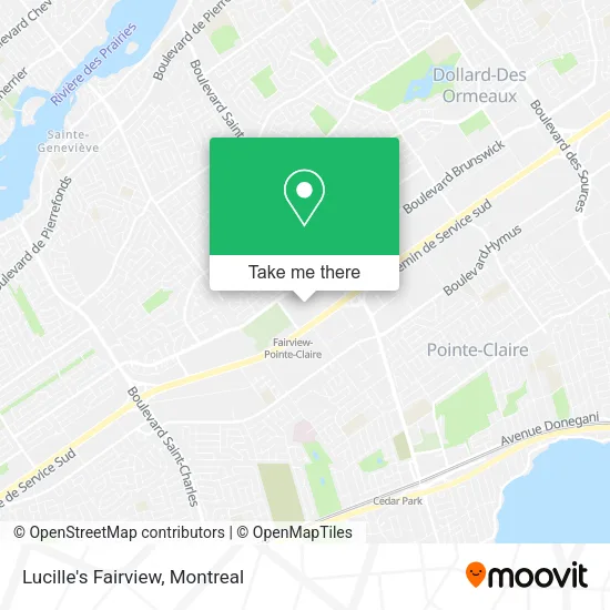 Lucille's Fairview map