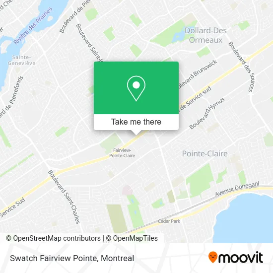 Swatch Fairview Pointe map