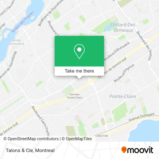 Talons & Cie map
