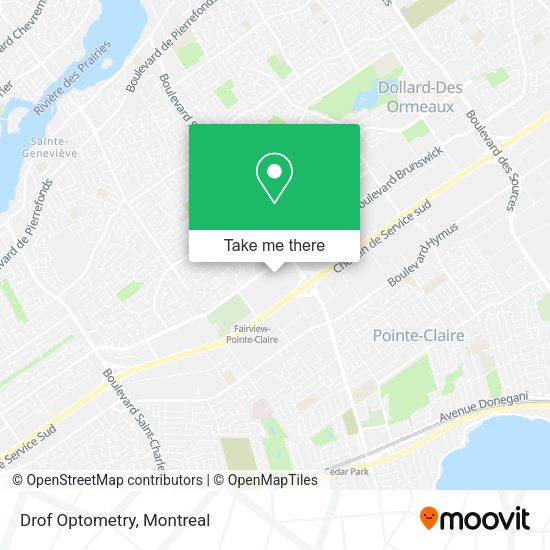 Drof Optometry map