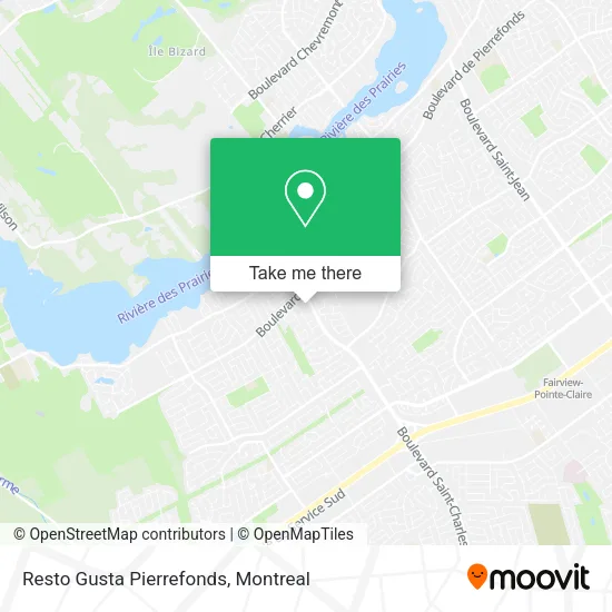 Resto Gusta Pierrefonds map