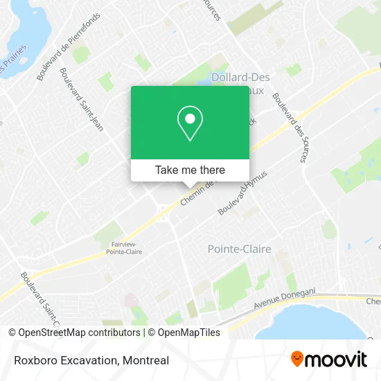 Roxboro Excavation map