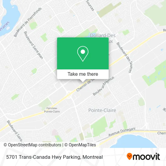 5701 Trans-Canada Hwy Parking map