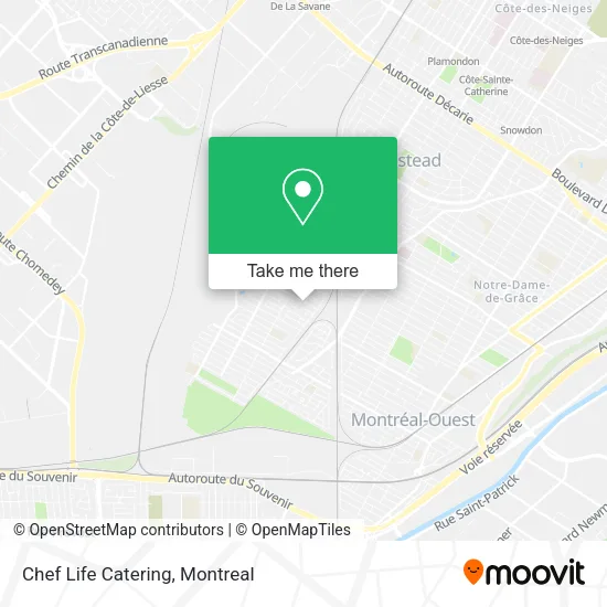 Chef Life Catering map