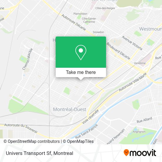 Univers Transport Sf map