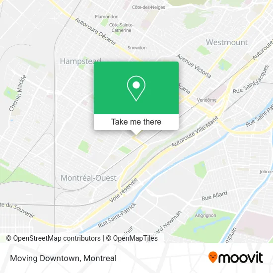 Moving Downtown map