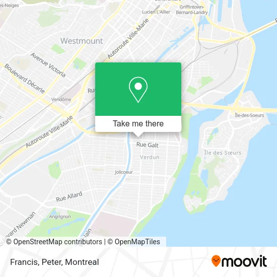 Francis, Peter map
