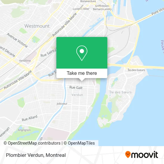 Plombier Verdun map