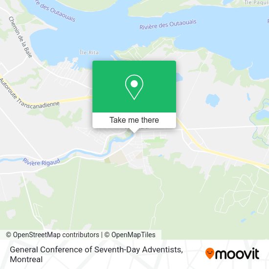 General Conference of Seventh-Day Adventists map