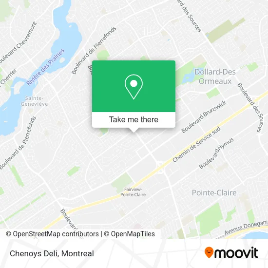 Chenoys Deli map