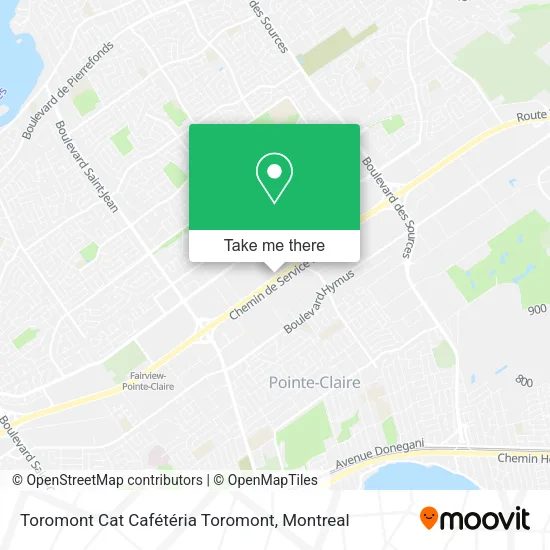 Toromont Cat Cafétéria Toromont map