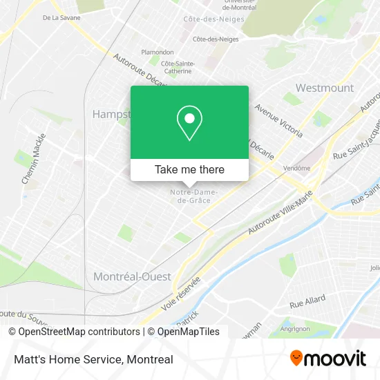 Matt's Home Service map