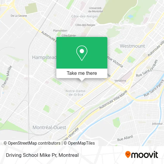 Driving School Mike Pr map