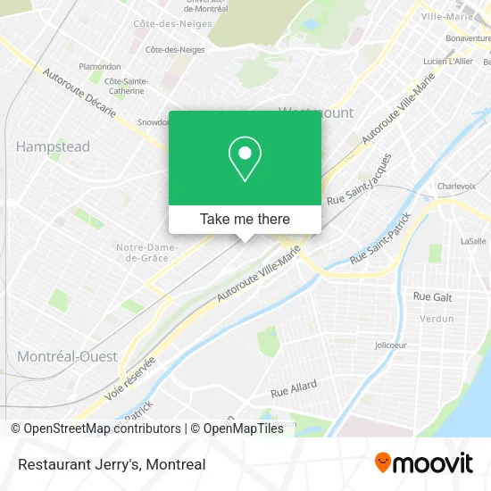 Restaurant Jerry's map