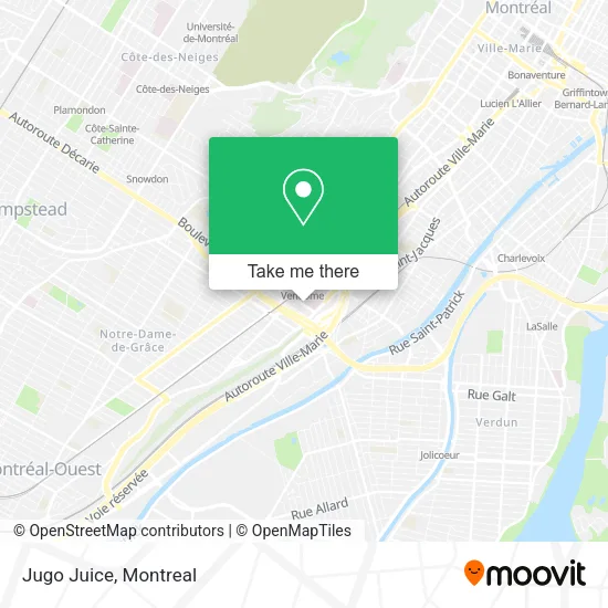 Jugo Juice map
