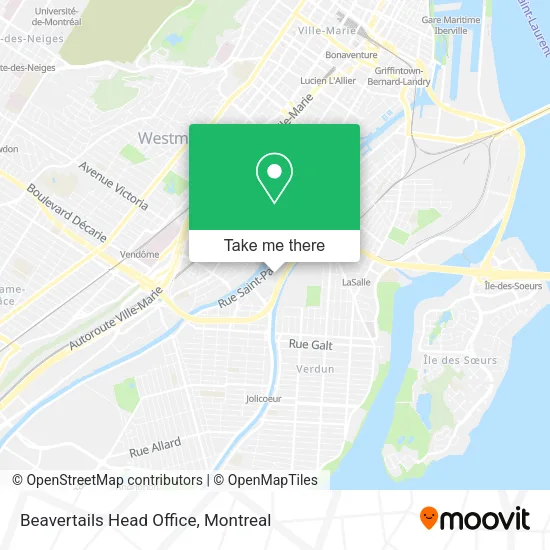 Beavertails Head Office map