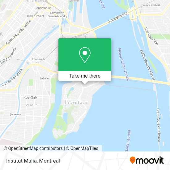 Institut Malia map