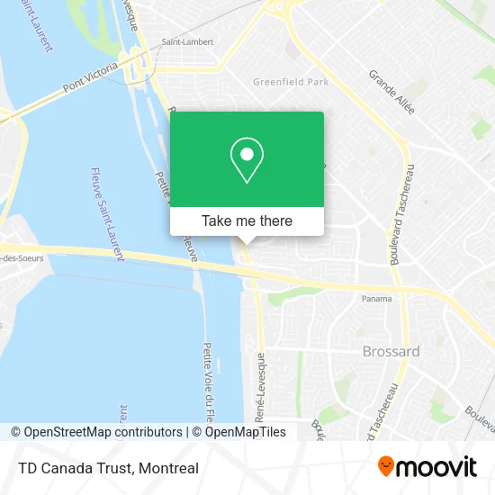 TD Canada Trust map