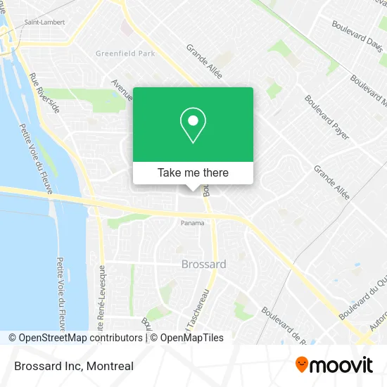 Brossard Inc map