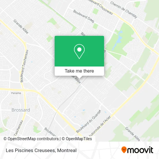 Les Piscines Creusees map