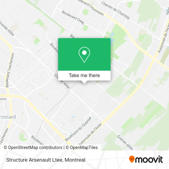 Structure Arsenault Ltee map