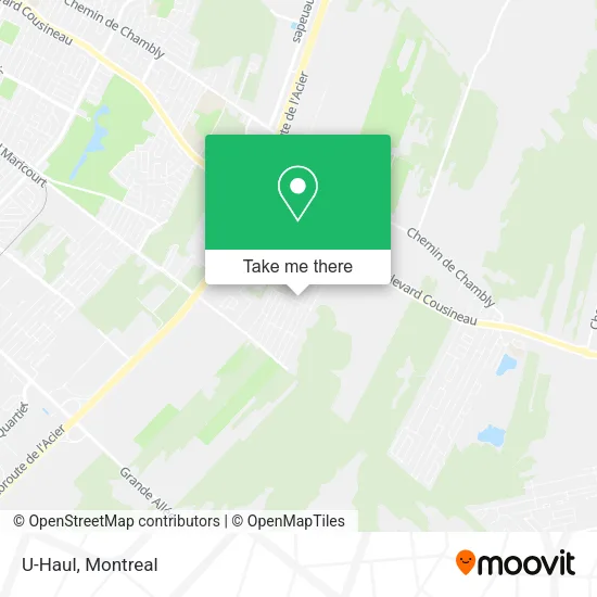 U-Haul map