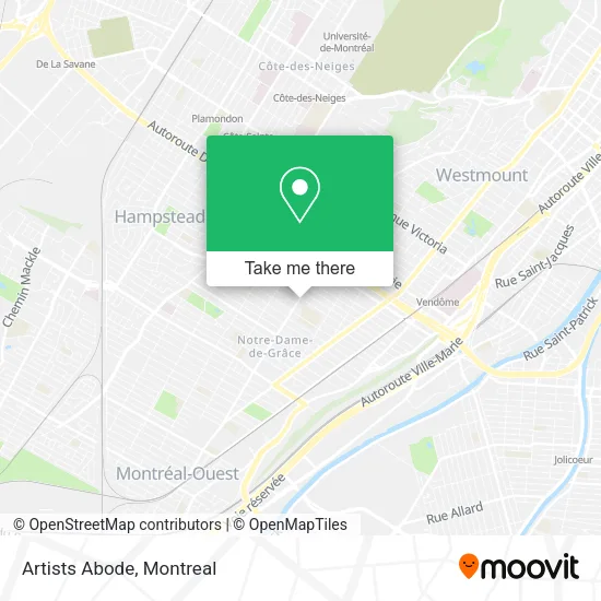 Artists Abode map