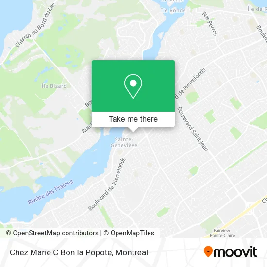 Chez Marie C Bon la Popote map