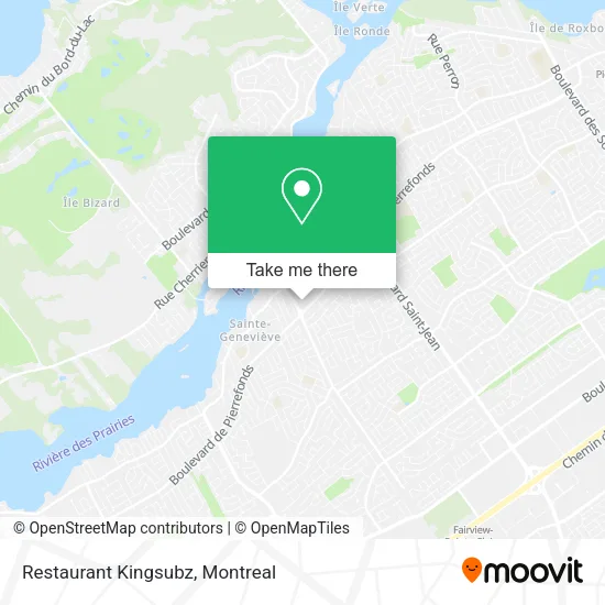Restaurant Kingsubz map
