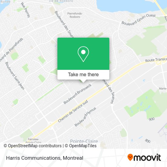 Harris Communications map