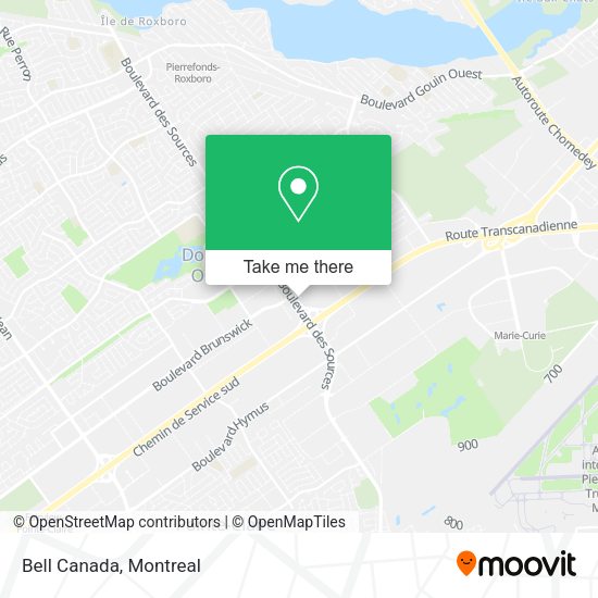 Bell Canada map