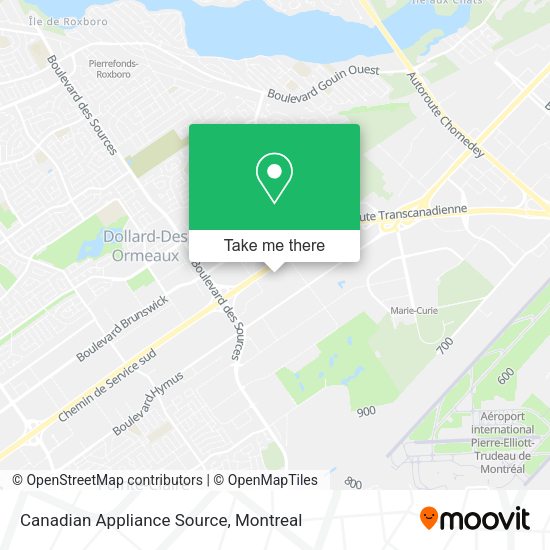 Canadian Appliance Source map