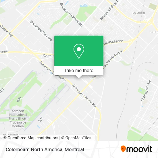 Colorbeam North America map